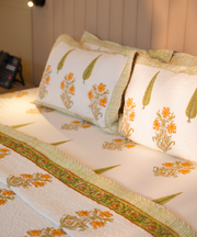 Amber Bloom Bed Cover