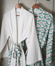 Glow Bath Robe - Cotton Handblock Printed