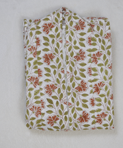 Solace Bath Robe - Cotton Handblock Printed